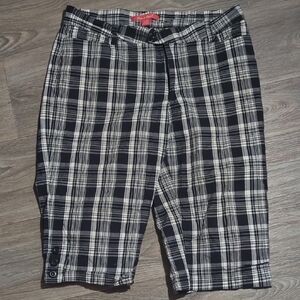 ❤️5/$25 Zoey And Beth Black and White Plaid Shorts